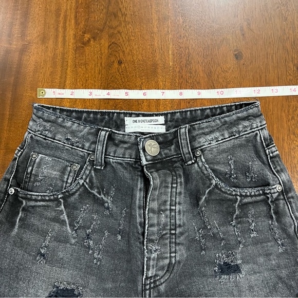 One Teaspoon High Waist Bandit Shorts Size 25 - Picture 8 of 9